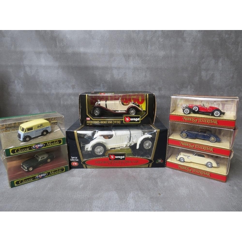 59 - BOXED BURAGO 1:18 scale 1931 Mercedes Benz SSKL 3002, boxed Burago Mercedes Benz 1928 1:24 scale , C... 