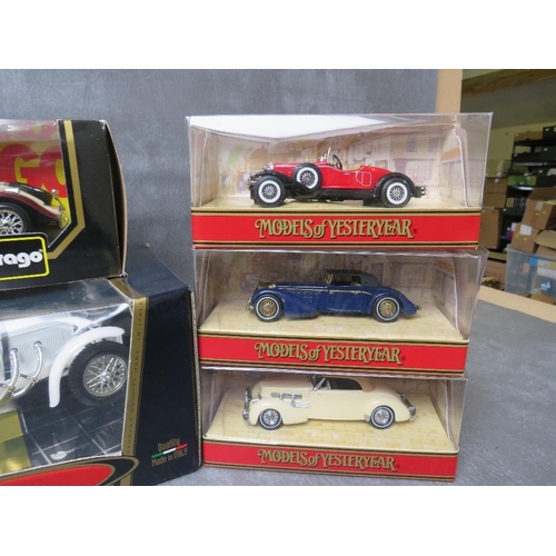 59 - BOXED BURAGO 1:18 scale 1931 Mercedes Benz SSKL 3002, boxed Burago Mercedes Benz 1928 1:24 scale , C... 