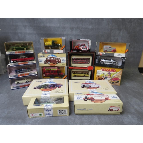 60 - MIXED BOX OF DIE CAST VEHICLES TO INCLUDE FOUR MATCHBOX DINKYS DY1, DY7, DY12 and DY33A, Corgi Mini ... 