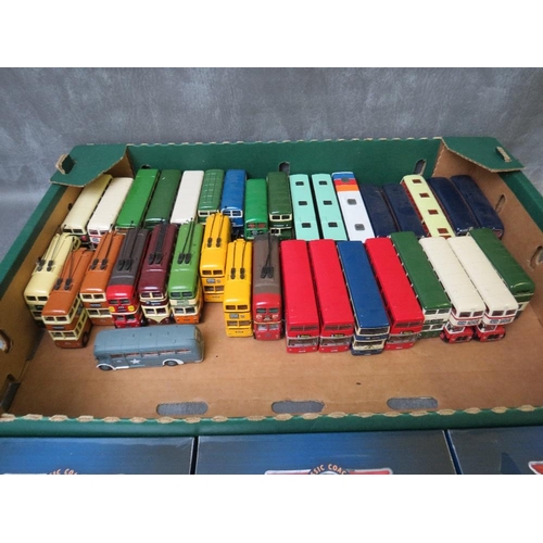 65 - TWENTY SIX UNBOXED DOUBLE DECKER BUSES AND COACHES BY EFE AND CORGI, nine trolley buses by Corgi, to... 