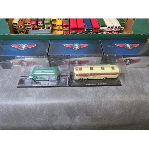 65 - TWENTY SIX UNBOXED DOUBLE DECKER BUSES AND COACHES BY EFE AND CORGI, nine trolley buses by Corgi, to... 