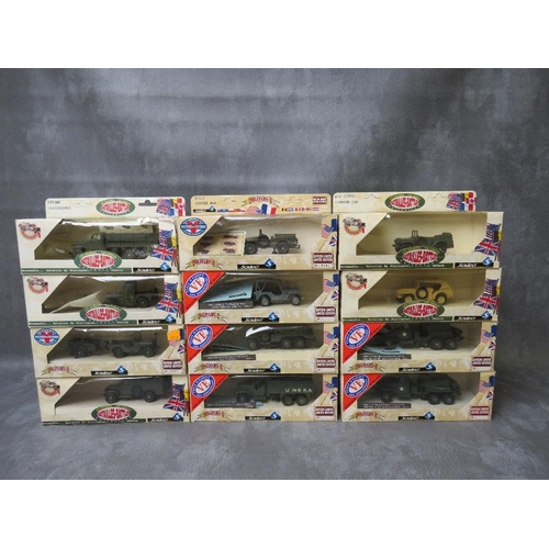 66 - TWELVE BOXED SOLIDO MILITARY VEHICLES,  from the Victory/Victoire and Batailles/Battles Ranges, six ... 