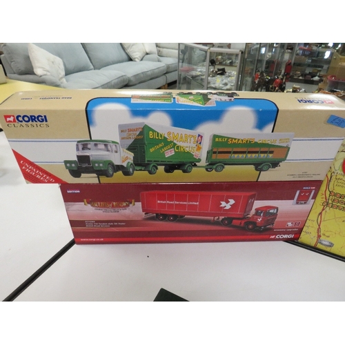 140 - NINE BOXED VEHICLES, to include Corgi CC10302, Corgi CC11605, Corgi CC12608, Corgi CC11503, Corgi Ki... 