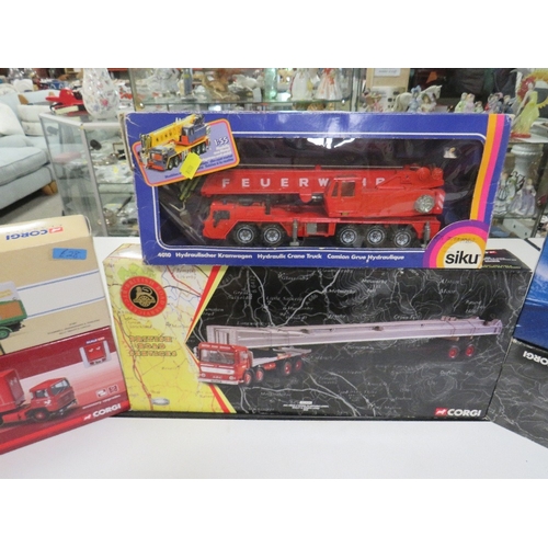 140 - NINE BOXED VEHICLES, to include Corgi CC10302, Corgi CC11605, Corgi CC12608, Corgi CC11503, Corgi Ki... 