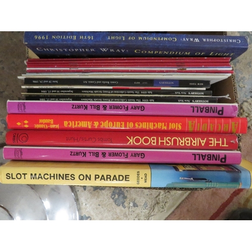 84 - A SELECTION OF SLOT MACHINE RELATED BOOKS, together with a collection of related auciton catalogues ... 