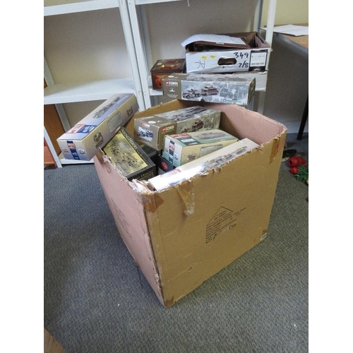 48 - A LARGE BOX OF EMPTY BOXES, mainly for Corgi Military Models