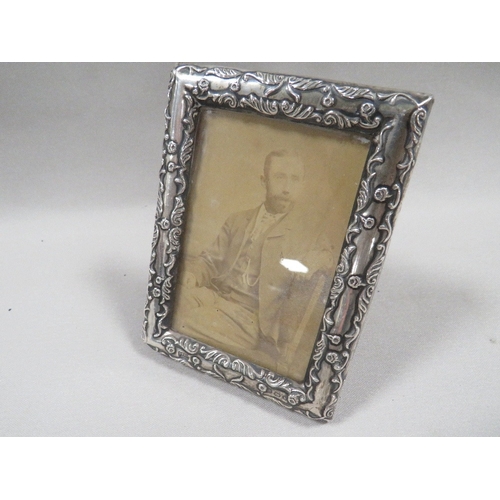 An antique silver picture frame - Birmingham 1901