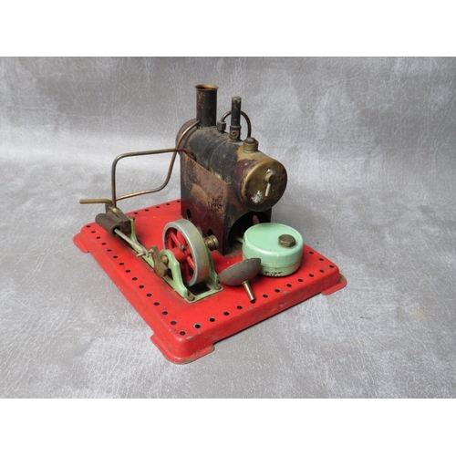 167 - A MODEL STATIONARY LIVE STEAM ENGINE