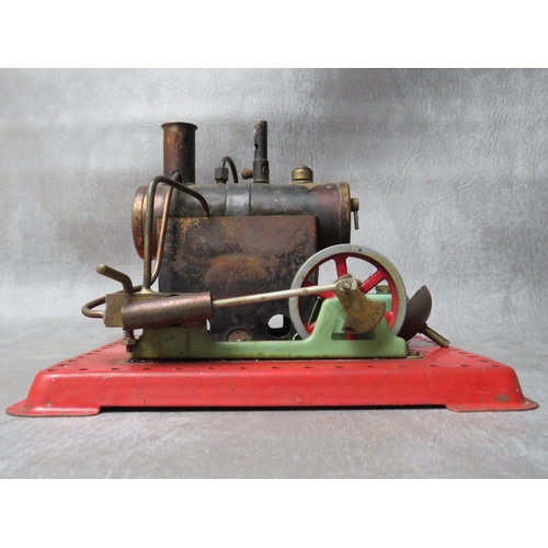 167 - A MODEL STATIONARY LIVE STEAM ENGINE