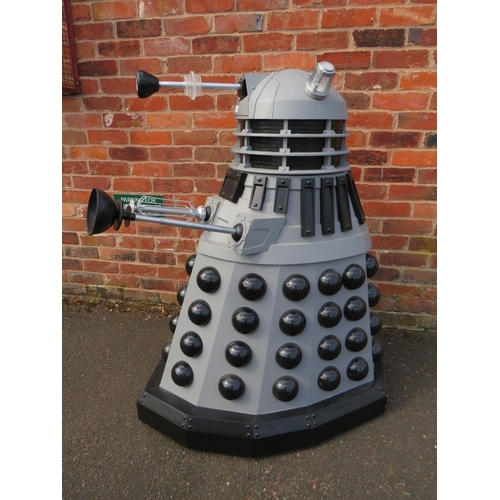 71 - DR WHO INTEREST - A THREE-QUARTER SIZE SCRATCH BUILT MODEL OF A DALEK, with illumination to 'luminos... 