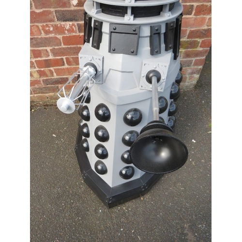 71 - DR WHO INTEREST - A THREE-QUARTER SIZE SCRATCH BUILT MODEL OF A DALEK, with illumination to 'luminos... 