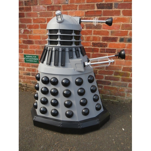 71 - DR WHO INTEREST - A THREE-QUARTER SIZE SCRATCH BUILT MODEL OF A DALEK, with illumination to 'luminos... 