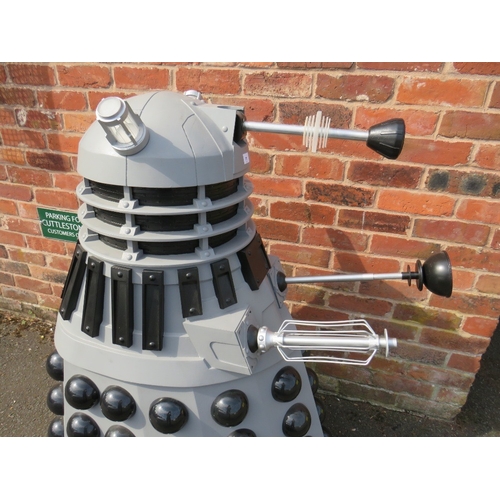 71 - DR WHO INTEREST - A THREE-QUARTER SIZE SCRATCH BUILT MODEL OF A DALEK, with illumination to 'luminos... 