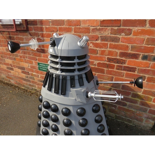 71 - DR WHO INTEREST - A THREE-QUARTER SIZE SCRATCH BUILT MODEL OF A DALEK, with illumination to 'luminos... 