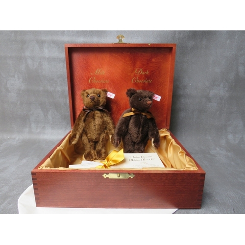 94 - A BOXED SET OF STEIFF LIMITED EDITION 'AMBAO CHOCOLATE BELGIUM BEAR SET', EAN 660320. limited editio... 