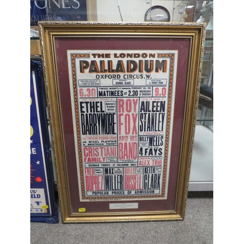 208 - A Billy Smarts Circus poster together with two London Palladium small bill posters circa 1930 (3)