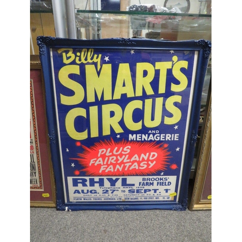 208 - A Billy Smarts Circus poster together with two London Palladium small bill posters circa 1930 (3)