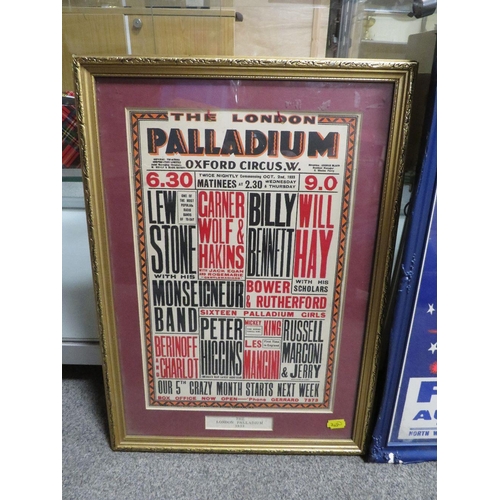 208 - A Billy Smarts Circus poster together with two London Palladium small bill posters circa 1930 (3)