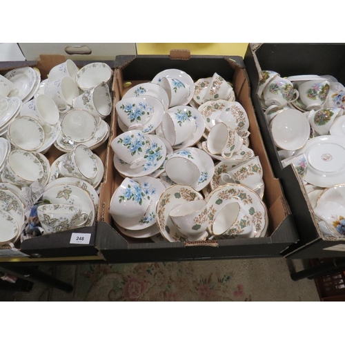 248 - Three boxes containing six teasets