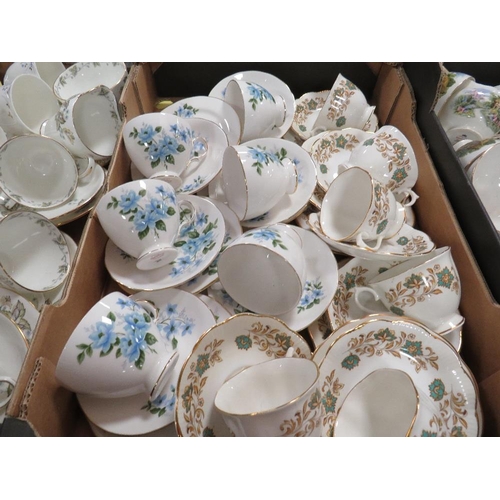 248 - Three boxes containing six teasets