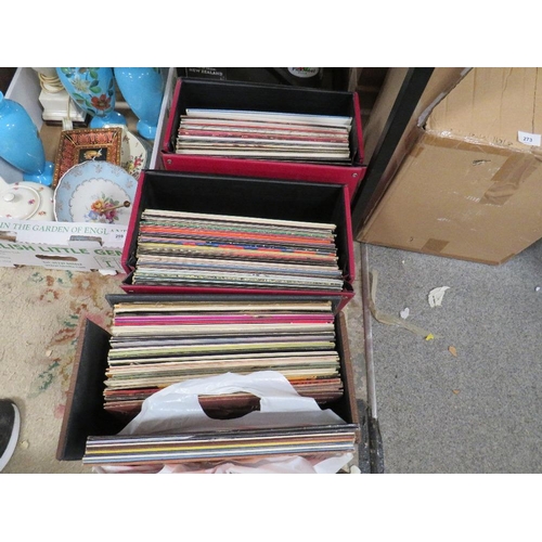 258 - Three cases of LP records to include Paul Young, Michael Jackson etc