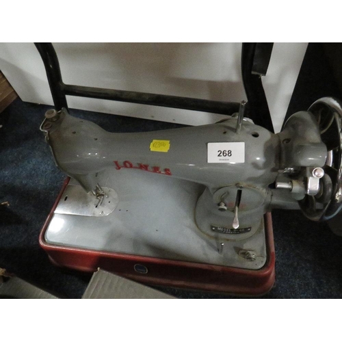 268 - A vintage Jones sewing machine A/F