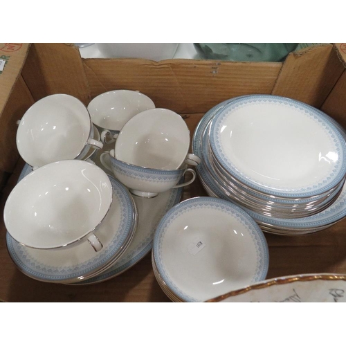 275 - Three trays of assorted ceramics to include Royal Doulton Lorraine dinner ware