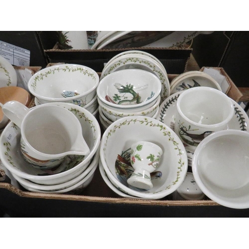 277 - Three trays of assorted Portmeirion ceramics to include a small tray of mugs