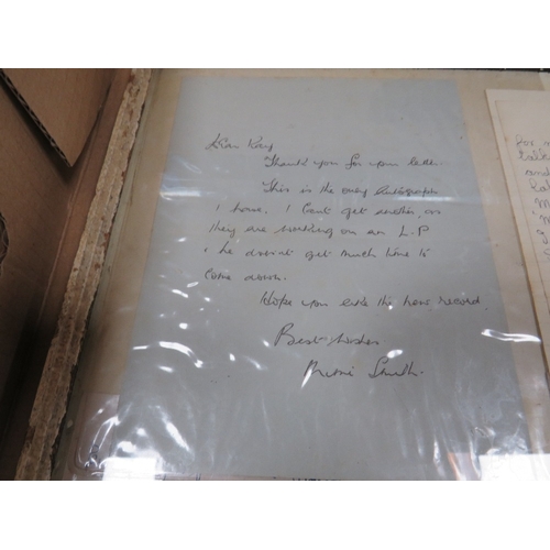 175 - BEATLES INTEREST - A UNIQUE FRAMED LETTER FROM 1963 FROM JOHN LENNON'S AUNT MIMI TO A BEATLES FAN, a... 