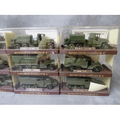 69 - TWELVE BOXED SOLIDO LIMITED EDITION OVERLORD 89 MILITARY VEHICLES