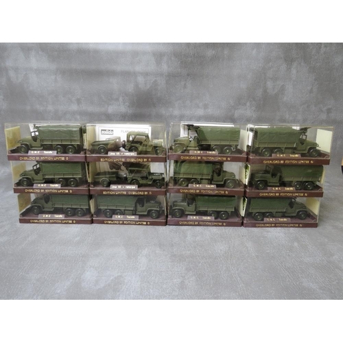 70 - TWELVE BOXED SOLIDO LIMITED EDITION OVERLORD 89 MILITARY VEHICLES