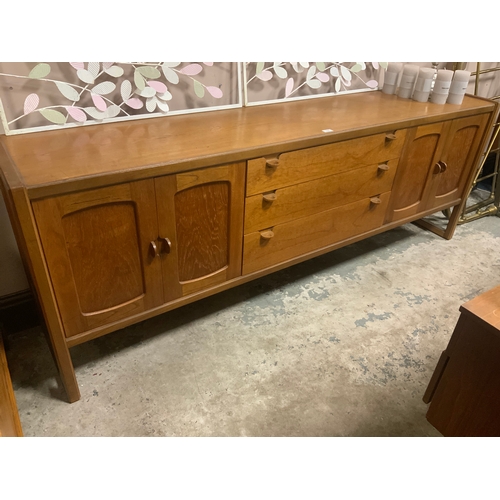 705 - A mid-century Nathan teak sideboard W 212 cm