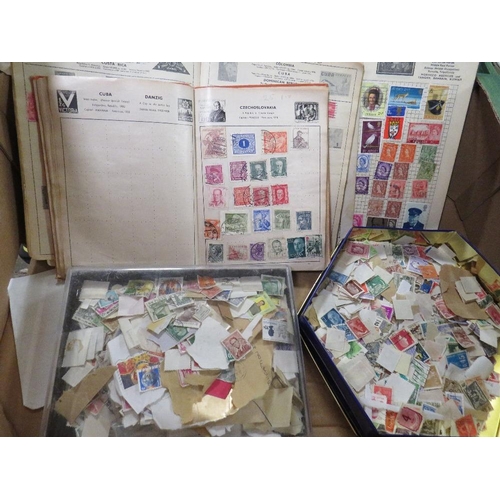 101 - A box of vintage stamps