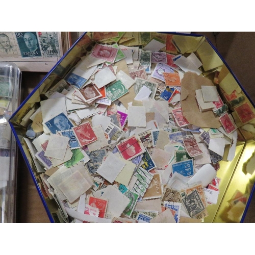 101 - A box of vintage stamps