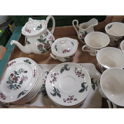 102 - A Tray of Wedgwood Mandarin tea ware (some marked as seconds)