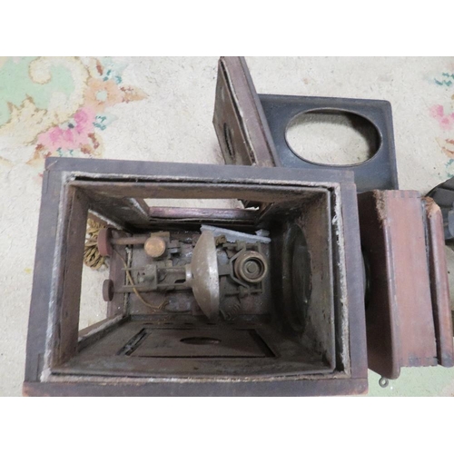 113 - A vintage magic lantern A/F