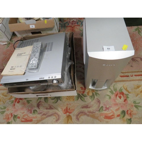 69 - A Sony compact av system (unchecked)