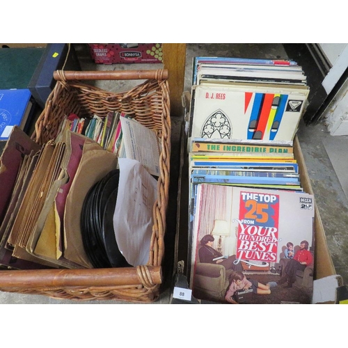 88 - Two trays of LP records, 7