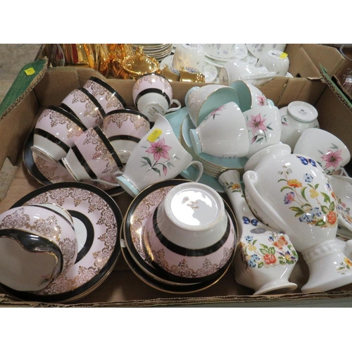 99 - Three boxes of Royal Albert Wedgwood etc