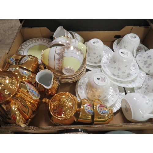 99 - Three boxes of Royal Albert Wedgwood etc