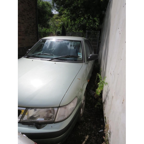 601 - A 2000 green 2L petrol SAAB 'W537 RMW', currently SORN, one key, with log book, mileage at last MOT ... 