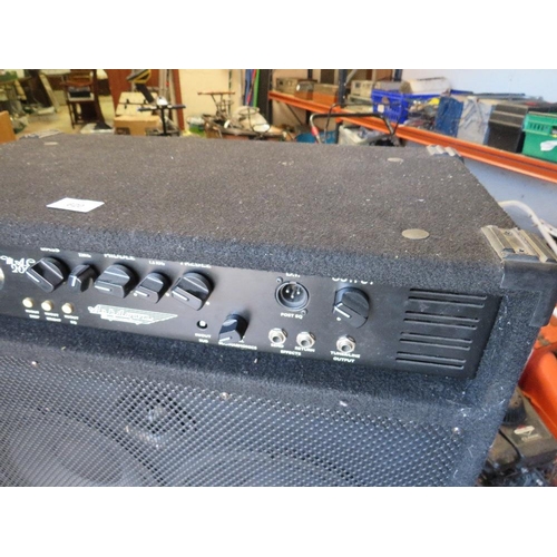 620 - An Ashdown Engineering MAG200 bass amp head with MAG CZ10T-200 and 115-200 speaker cabs