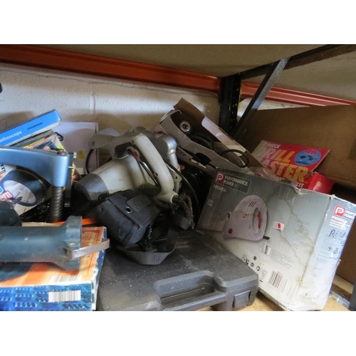 640 - A large selection of boxed and unboxed power tools etc., to include a circular saw