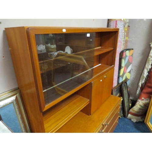 799 - A small retro McIntosh teak wall unit cabinet