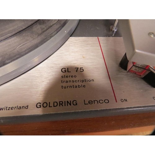 614 - A Goldring Lenco GL75 stereo