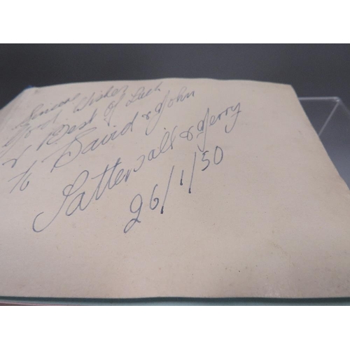 504 - A 1940/50's autograph book, including 