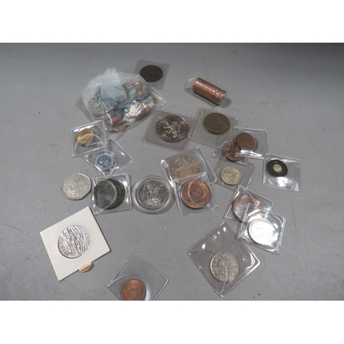 517 - A box of collectors coins, to include Isle of Man issue and a Scotland 25 Euros