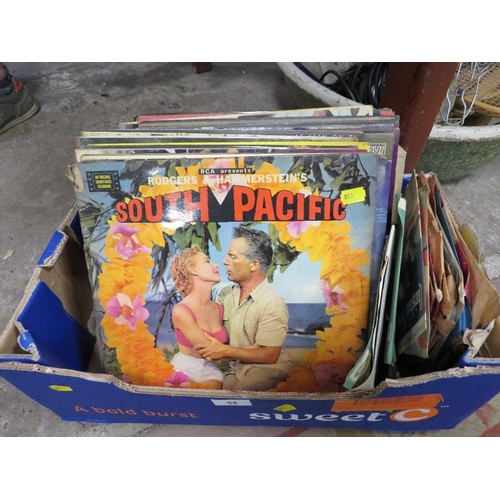 54 - A tray of LP records and 7