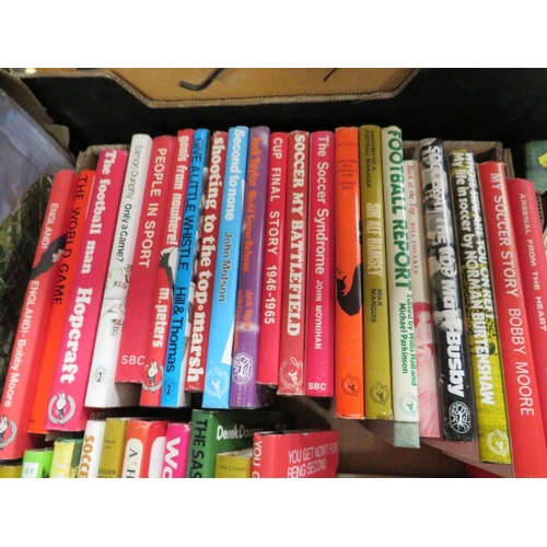 79 - A collection of mainly 1970s vintage 'The Sportmans Book Club' football associated hardback books, t... 