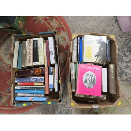 84 - Two boxes of biography books